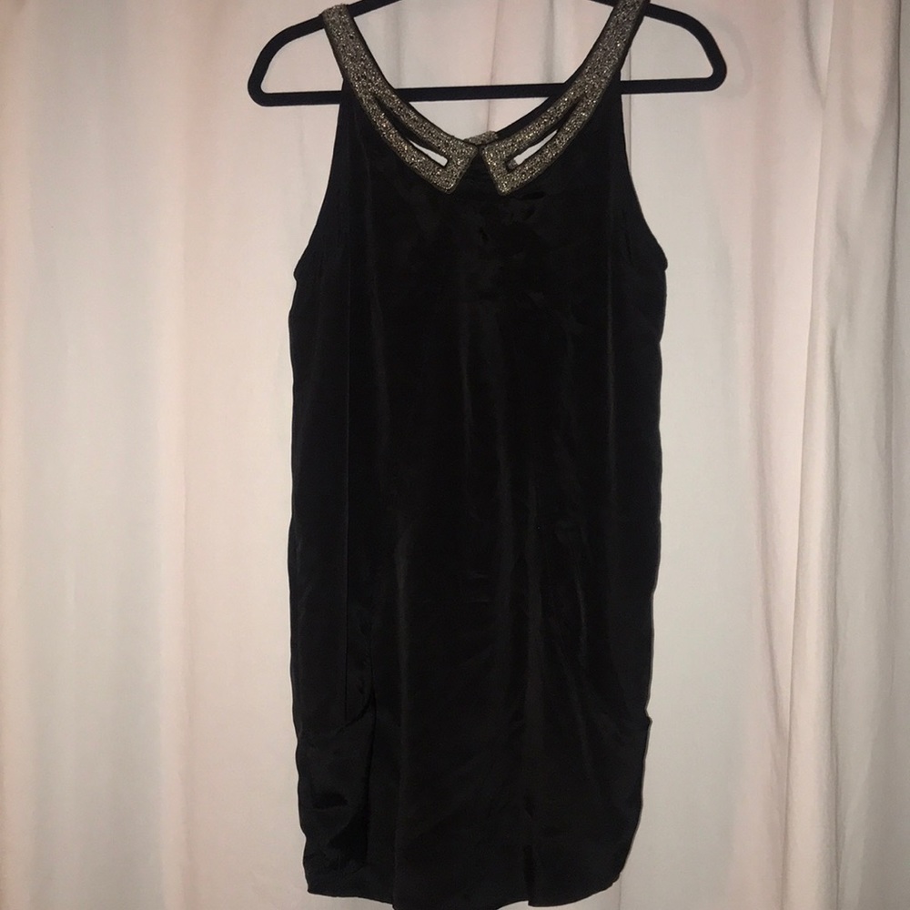 UO Black Sequin Detail Cocktail Dress